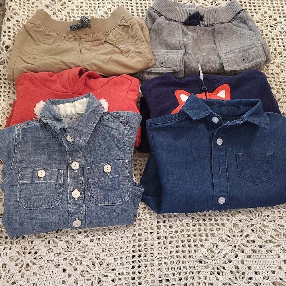 Bundle Lot Of 6 Boys Size 3-9 Months A12
